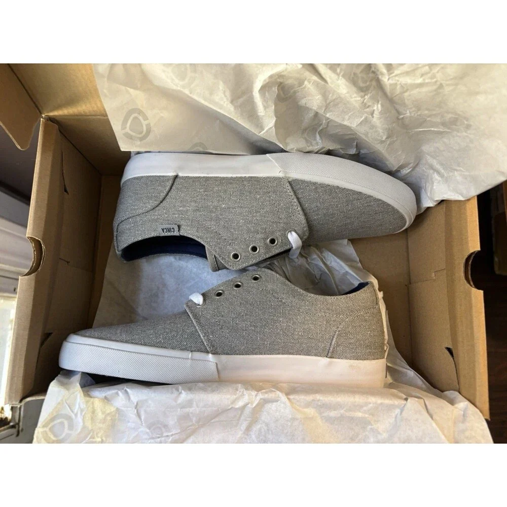 New NIB C1rca Drifter Gray Washed / White Skateboard Shoes Mens Sz 9 Women 10.5